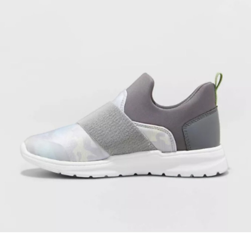 All in Motion Delta Slip-On Sneakers Gray 1 - Picture 2 of 6